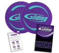 Gliding Discs for Working Out - Exercise Sliders for Hardwood Floors 1 Pair Purple, Authentic Workout Sliders Disc for Full Body Resistance Workout, Includes 4 Streaming Video Workouts