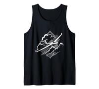 Gliding Heartbeat Glider Flight Lovers Airplane Gliders Tank Top
