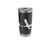 Gliding Lover Glider Pilot Flying Sailplane Aviation Fan Stainless Steel Insulated Tumbler