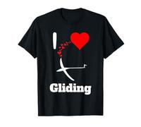Gliding Lover Sailplane Flying Quote Glider Pilot Hearts T-Shirt
