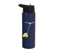 Gliding Lover Winch Launch Sailplane Flying Soaring Glider Stainless Steel Insulated Water Bottle