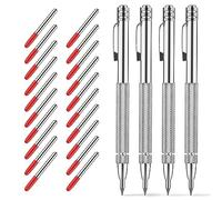 Glieskir 4 Pack Tungsten Carbide Scriber with Magnet,with Extra 20 Replacement Marking Tip,Etching Engraving Pen for Glass/Ceramics/Metal Sheet
