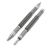 Glieskir Spring Loaded Nail Set Tools,2-PCS Dual Head Nail Setter and Hinge Pin Punch Set, Hammerless 1/16″& 3/32″Spring Nail Set, Super Strong Force Door Pin Removal Tool