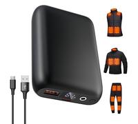 Glifetoy Heated Vest Powerbank 16000mAh，Replacement Portable Charger for 7.4V Heated Vest with LED Display，Rechargeable Intelligent Power Bank for Heated Vests，Jackets，Pants