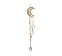 Glifora Hairpin Hair Accessory with Star, Moon and Tassel - Hair Clip with Faux Crystal, Lightweight, Face Slimming Hair Accessory