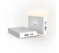 Glift 2023 Single Two Way led Wireless nightlight, USB Charging, Motion Sensor Light Indoor, Under Cabinet Light, Closet Lights, Lights for Hallway, Stairway, Kitchen