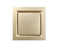 GLigeT Bathroom Fans 30x30cm Silent Kitchen Bathroom Ceiling Ultra-thin Ventilation Fan Integrated Ceiling Exhaust Fan Extractor Fans(Gold)