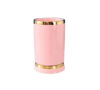 GLigeT Caddy Ceramic Utensil Holder Spoon and Chopstick Drying Rack with Drain Tray Holder(Pink)