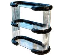 GLigeT Cup Holder Dining Table Storage Water Cup Coffee Desktop Rack Kitchen(Black)