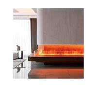 GLigeT Fireplace Heater 3D Atomizing Fireplace Recessed Electric Fireplace with LCD Touch Screen, Remote Control, Flame Adjustment Electric Fireplace(XXX-Large)