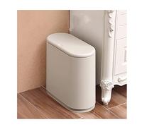 GLigeT Garbage Can Small Trash Can with Lid Household Living Room Bedroom Trash Can Kitchen Bathroom Creative Trash Can Large Size Covered Trash Bin (Color : A)