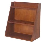 GLigeT Office Desk Solid Wood Three-Layer Tea Cup Storage Rack Desktop Holder Kitchen