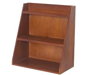 GLigeT Office Desk Solid Wood Three-Layer Tea Cup Storage Rack Desktop Holder Kitchen