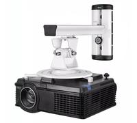 GLigeT Office Projector Bracket Adjustable Hanging Universal Rotation Wall Front and Rear Lifting Telescopic Ceiling Office and Household Use Home(White)