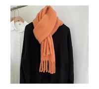 GLigeT Scarf Solid Color Thick Fringe Mohair Scarf, Versatile White Scarf, Soft And Warm Thickened Scarf, Lazy And Soft Sticky Scarf Chunky Oversized Winter/Fall (Color : 4)