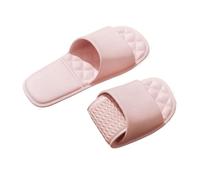 GLigeT Sliders Foldable Travel Slippers Portable Lightweight Summer Non-slip Bathroom Pool Shoes Summer(Pink,Alpha Medium)
