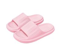 GLigeT Sliders House Slides for Women Men, Quick Drying Non Slip Shower Shoes, Lightweight Open Toe Bathroom Pool Summer Sandals Summer(Pink,Alpha Medium)