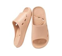 GLigeT Sliders Lightweight Non-Slip Shower Shoes with Drainage Holes Men & Women Quick Drying Bathroom Slippers Summer(Pink,Alpha Large)