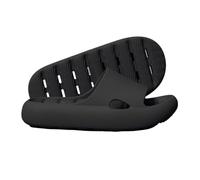 GLigeT Sliders Non-Slip Shower Sandals with Drainage Holes Unisex Lightweight Quick-Dry Cloud Slippers for Indoor Outdoor Use Summer(Black,Alpha X-Large)