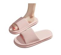 GLigeT Sliders Shower Shoes for Men and Women, Simple Comfortable House Slippers, Lightweitht Non Slip Indoor Outdoor Slides Summer(Light Pink,Alpha Small)