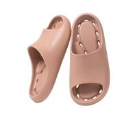 GLigeT Sliders Shower Shoes for Women Men, Lightweight Quick Drying Bathroom Slippers, Non-Slip Pool Beach Gym Slides with Drain Holes Summer(Pink,Alpha Medium)