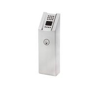 GLigeT Standing Ashtray Outdoor Smoking Area Ash Pillar Stainless Steel Wall-mounted Ashtray for Outdoor Street Square Smoking Bin
