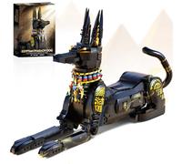 Glikid Egyptian Pharaoh Dog Building Set - Hound Dog Building Blocks Toy for Adults, Animal Model DIY Crafts Kit for Home Office Decor | Unique Gift for Kids Ages 10+