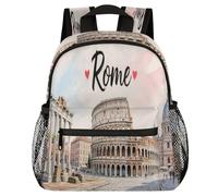 Glilade Toddler Backpack for Boys Girls, Kids School Bookbag with Chest Buckle, Lightweight Preschool Kindergarten Backpacks for Travel Nursery Camp(Roman Colosseum)