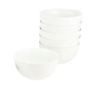 Glim & Glam Cereal Bowl Set Rice Soup Bowls White Porcelain 4pcs - White - Porcelain