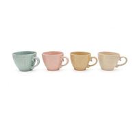 Glim&Glam Coffee Mugs Set of 4 Large Tea Cups Assorted Colours 15oz