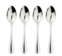 Glim & Glam Cutlery 18/8 Stainless Steel Spoon 4pc Set Alhambra - Silver - Stainless Steel - Dinner Spoon