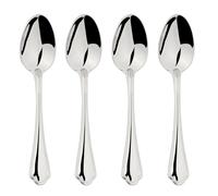 Glim & Glam Cutlery 18/8 Stainless Steel Tea Spoon 4pc Set Alhambra in Silver Glim & Glam Silver