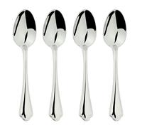 Glim & Glam Cutlery 18/8 Stainless Steel Tea Spoon 4pc Set Alhambra - Silver - Stainless Steel - Tea Spoon