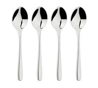 Glim & Glam Cutlery 18/8 Stainless Steel Tea Spoon 4pc Set Sphere - Silver - Stainless Steel - Tea Spoon