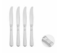 Glim & Glam Cutlery Sets Stainless Steel 18/8 Dinner Knife 4pc Set Catering Papyrus