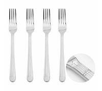 Glim & Glam Cutlery Sets Stainless Steel 18/8 Fork 4pc Set Catering Papyrus