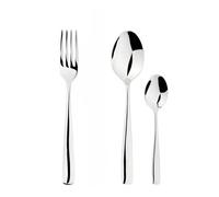 Glim & Glam Fork Spoon Set 188 Stainless Steel Flatware 24Pc Set Catering Simplicity Free Gift