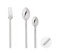 Glim & Glam Fork Spoon Set Stainless Steel Flatware 18Pc Set Forged Bar Free Gift