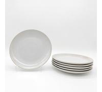 Glim & Glam Reactive Cream Glaze Dinnerware Dinner Plate 6Pc Set 26Cm
