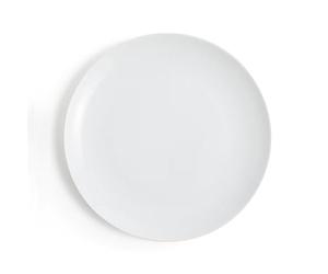 Glim&Glam White Porcelain Dessert Plates, 7.5", Set of 48 | Coupe Style, Salad Side Plate, Restaurant Catering, Crockery
