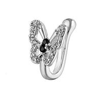 GLIMDA Fashion Butterfly U-shaped Fake Nose Non Piercings Clip On Nose For Women Gold Silver Piercing Color Nose Men Cuff Nariz