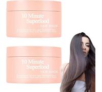 Glimmer 10-Minute Vitamin-Infusion Hair Mask, 10 Minute Superfood Hair Mask, Smoothes Frizz And Moisturizes Hair, Glimmer Hair Mask for Thicker, Fuller, Softer Hair (3pcs)