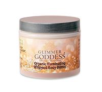 GLIMMER GODDESS Organic Whipped Body Butter - Super Level 3 Diamond Shimmer - Moisturizing & Nourishing Skincare with Natural Ingredients - Luxurious Glow & Hydration for All Skin Types - 4.0 oz