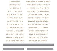 GLIMMER HOT FOIL Plate/DIE SENTIMENTS, Metal