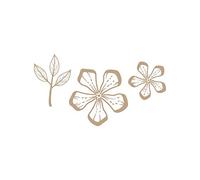 Glimmer Hot Foil Plate - Glimmering Layered Flowers