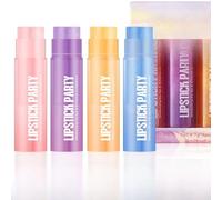 Glimmer Lip Balm Set, Nourishing & Lip Care with a Magical Shine, Fruity Flavours for Dry Chapped Lips - Moisturising Balms Multipack Sticks Girls Lipbalm for Daily Use, Perfect Party Bag Treat