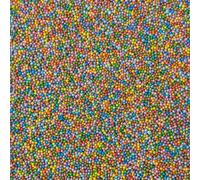 Glimmer Rainbow Mixed Sprinkles - 100g Edible Shiny Multi-Coloured Hundreds & Thousands Cake Sprinkles Cupcake Toppers Decorations, 100s 1000s Mini Balls Nonpareils
