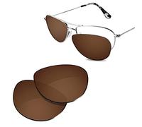 Glintbay 100% Precise-Fit Replacement Sunglass Lens for Maui Jim Baby Beach MJ245, Polarized Brown, S