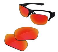 Glintbay 100% Precise-Fit Replacement Sunglass Lens for Maui Jim Bamboo Forest MJ415, Polarized Fire Red Mirror, S