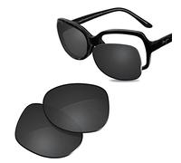 Glintbay 100% Precise-Fit Replacement Sunglass Lens for Maui Jim Canoes MJ208 - Polarized Advanced Black